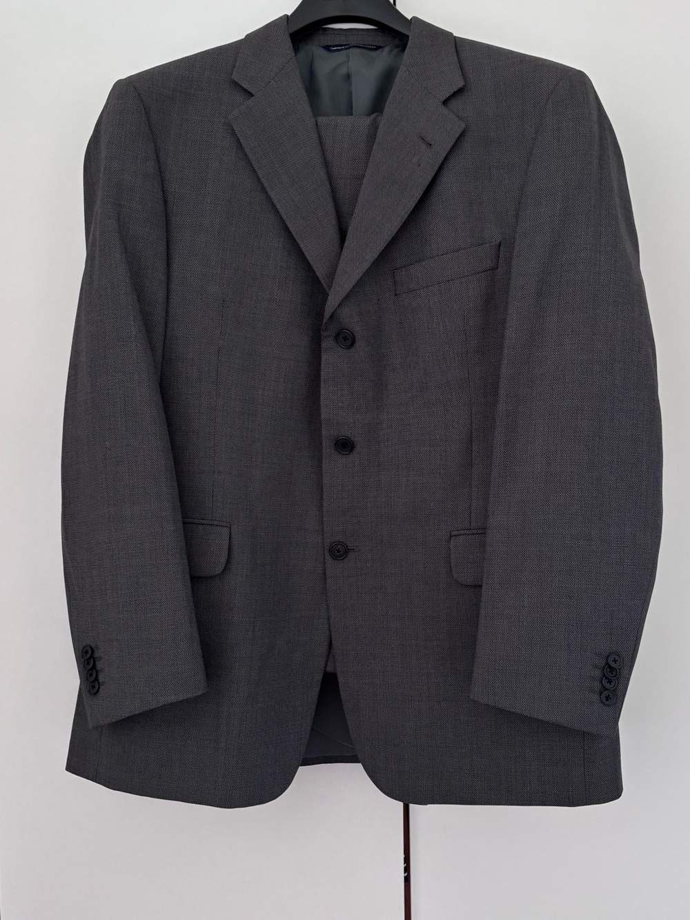 Vintage Coppley Dark Grey 2-Piece Suit Size 42R